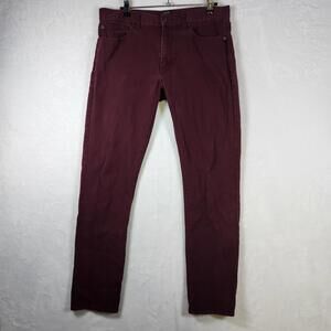 J.Crew The‎ Driggs Burgundy Slim Fit Pants 33x32 Men’s Casual Classic